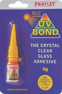 Pratley UV Bond Crystal Clear Glass Adhesive - 3 Grams — Atlas Preservation